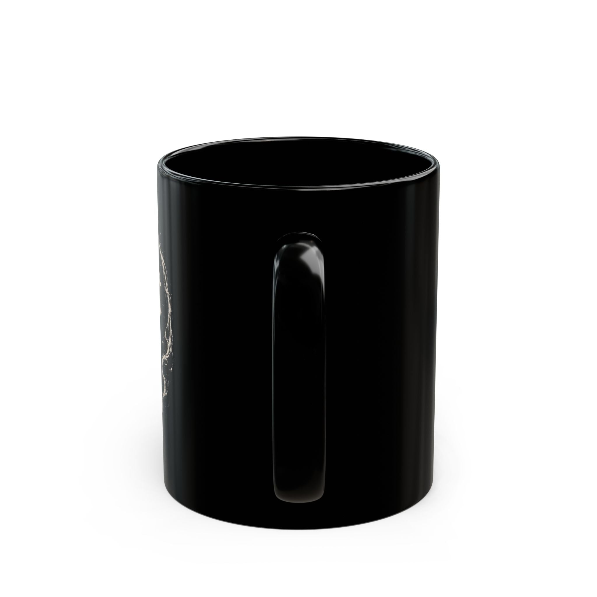 Ghost Loop Black Coffee Mug — Vintage Ghost Logo 11oz/15oz
